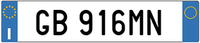 Truck License Plate